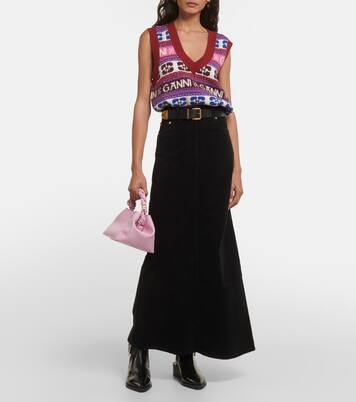 Maxirock aus Cord | Ganni