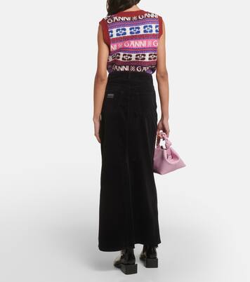 Maxirock aus Cord | Ganni