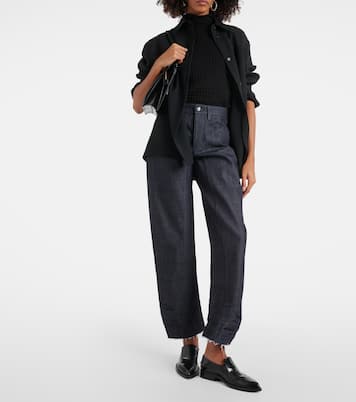 Mid-Rise Tapered Cropped Jeans | Jil Sander