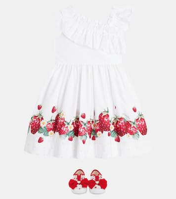 Bow-detail printed sneakers | Monnalisa