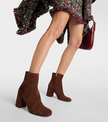 Ankle Boots Joelle 70 aus Veloursleder | Gianvito Rossi