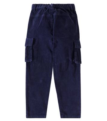 Corduroy cotton cargo pants | Moschino Kids