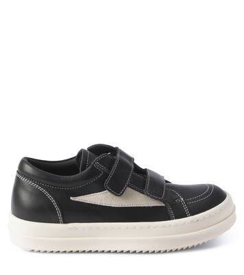 Straps Vintage leather low-top sneakers | Rick Owens Kids