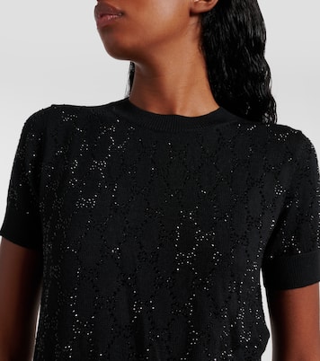 Top GG aus Wolle mit Kristallen | Gucci