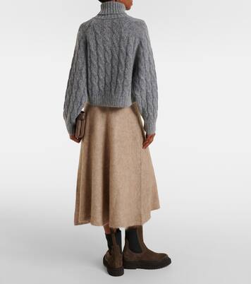Rollkragenpullover aus Wolle und Mohair | Brunello Cucinelli