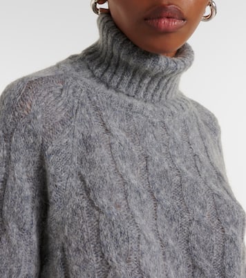 Rollkragenpullover aus Wolle und Mohair | Brunello Cucinelli
