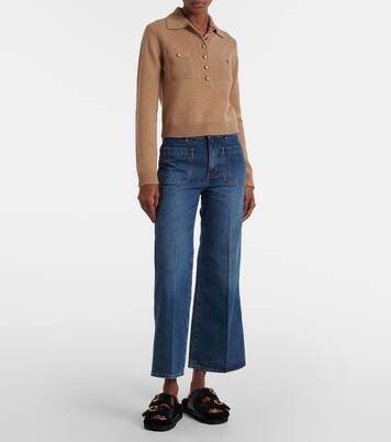 Sandalen Nil aus Leder mit Shearling | Chloé