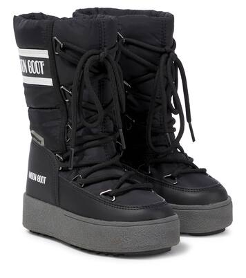 Icon faux leather-trimmed snow boots | Moon Boot Kids