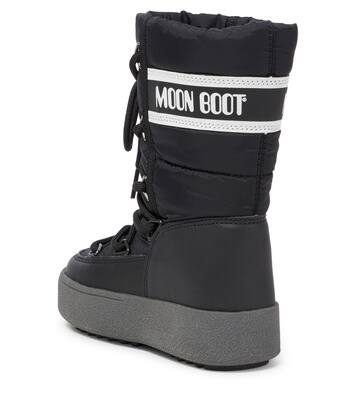 Icon faux leather-trimmed snow boots | Moon Boot Kids