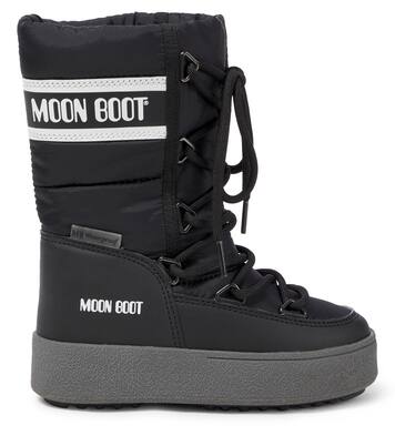 Icon faux leather-trimmed snow boots | Moon Boot Kids