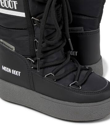 Icon faux leather-trimmed snow boots | Moon Boot Kids