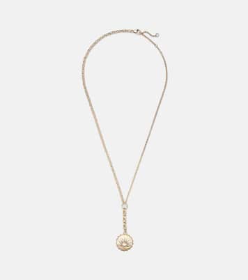 Internal Compass New Beginnings 18kt gold pendant necklace with diamonds | FoundRae