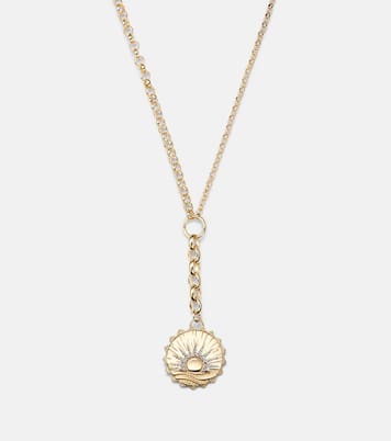 Internal Compass New Beginnings 18kt gold pendant necklace with diamonds | FoundRae