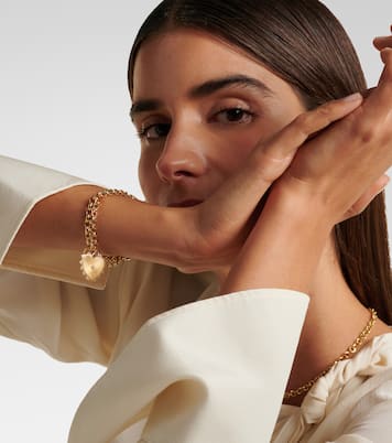 True Love 18kt gold charm bracelet with diamond | FoundRae