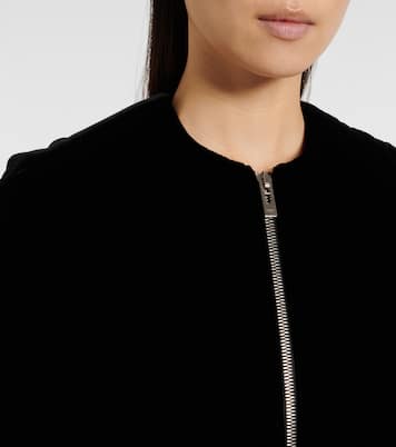 Velvet bomber jacket | Alaïa