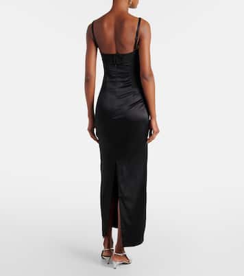 Robe midi Sonora Evening en soie mélangée | SIR