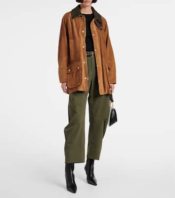 Barrel-Hose Shon aus Baumwoll-Twill | Nili Lotan