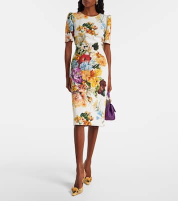 Floral cretonne midi dress | Dolce&Gabbana