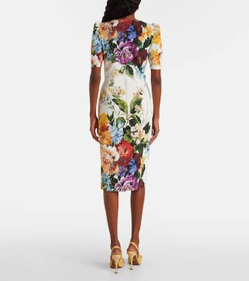 Floral cretonne midi dress | Dolce&Gabbana