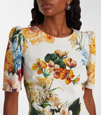 Floral cretonne midi dress | Dolce&Gabbana
