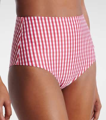 Reyes gingham bikini bottoms | Faithfull