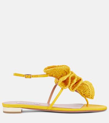 Sandalen Noches Tropicales aus Raffiabast | Aquazzura