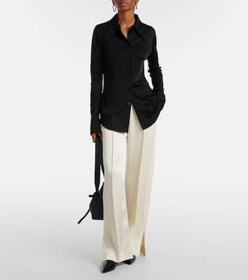 Pantalon ample en satin | Jil Sander