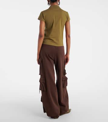 Cropped-Polohemd aus Baumwoll-Jersey | The Attico