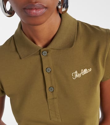 Cropped-Polohemd aus Baumwoll-Jersey | The Attico