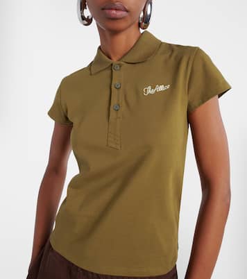 Cropped-Polohemd aus Baumwoll-Jersey | The Attico