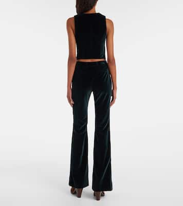 Cotton velvet flared pants | Etro