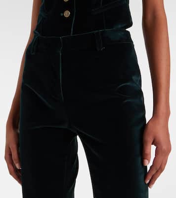 Cotton velvet flared pants | Etro