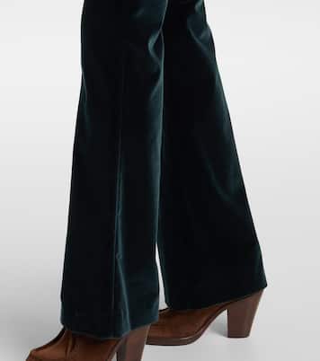 Cotton velvet flared pants | Etro