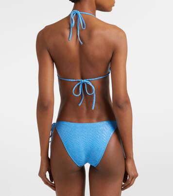 Culotte de bikini Maine à chevrons | Melissa Odabash