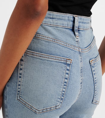 Jean droit Pencil Crop à taille haute | Frame