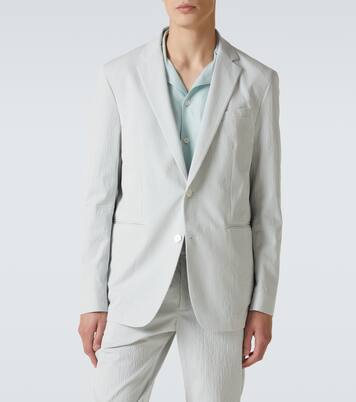 Garret cotton-blend seersucker blazer | Orlebar Brown