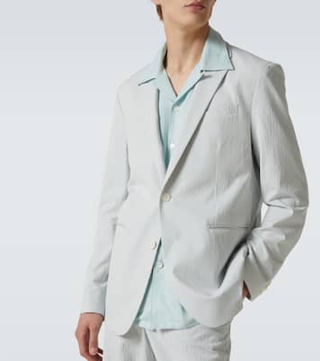 Garret cotton-blend seersucker blazer | Orlebar Brown