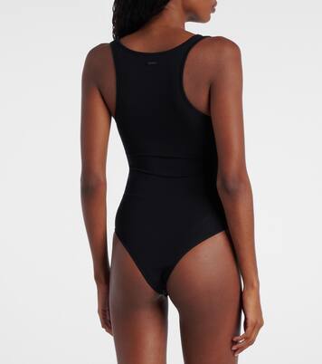Embellished cotton-blend bodysuit | Mugler