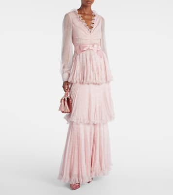 Escarpins Rockstud 100 en velours et cuir | Valentino Garavani