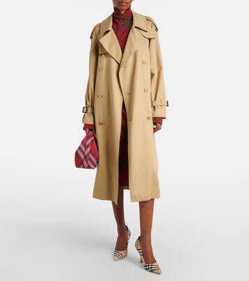 Dame 90 Burberry Check canvas pumps | Burberry