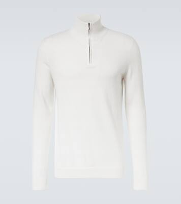 Dared cashmere half-zip sweater | Le Kasha