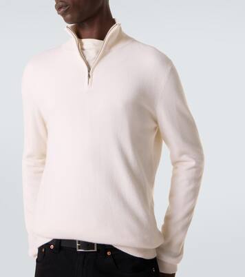Dared cashmere half-zip sweater | Le Kasha