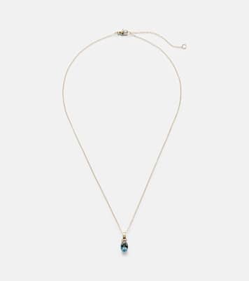 Serenity 14kt gold charm necklace with spinel | Stone and Strand