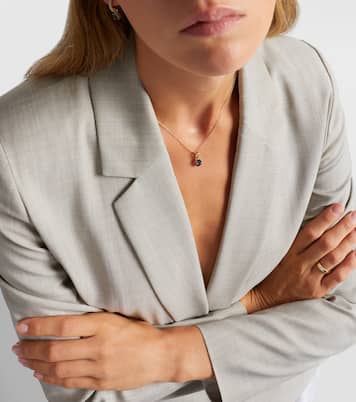 Serenity 14kt gold charm necklace with spinel | Stone and Strand