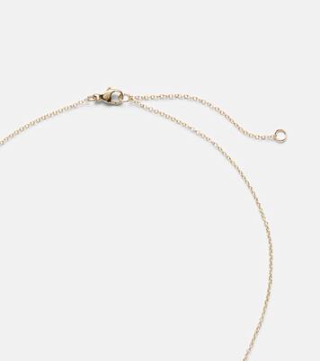 Serenity 14kt gold charm necklace with spinel | Stone and Strand