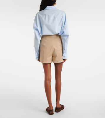 Orbita high-rise cotton-blend shorts  | Max Mara