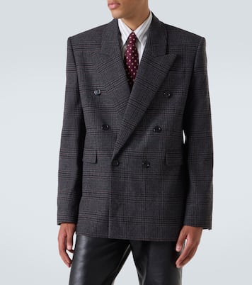 Checked wool and cashmere blazer | Saint Laurent