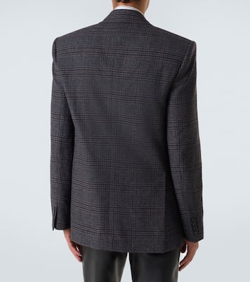 Checked wool and cashmere blazer | Saint Laurent