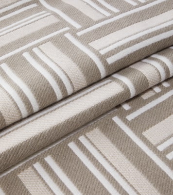 Intarsia striped wool and cashmere throw | Loro Piana