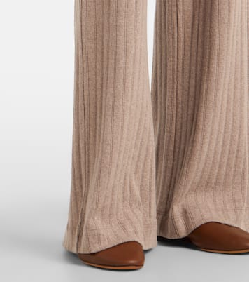 Weite Hose Pointelle aus Strick | Leset